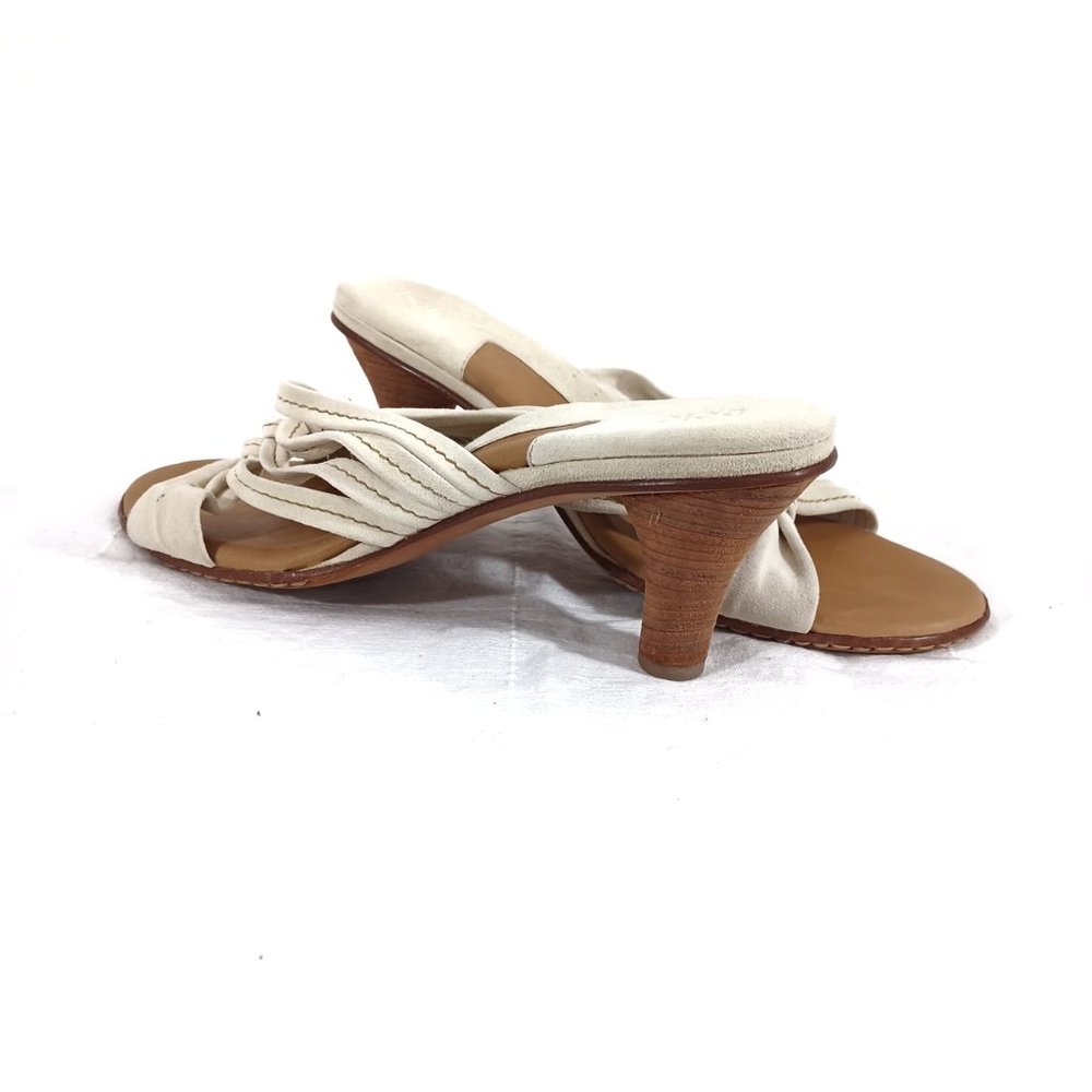 BORN BOLO Suede Strap Slip in Sandals With Heels NWOT 40.5 M - Picture 2 of 5
